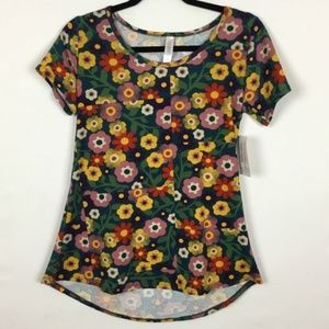 LulaRoe XS Classic T floral shirt, New Tags